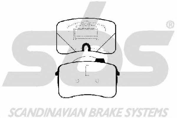 SBS 1501224730 Brake Pad Set, disc brake 1501224730