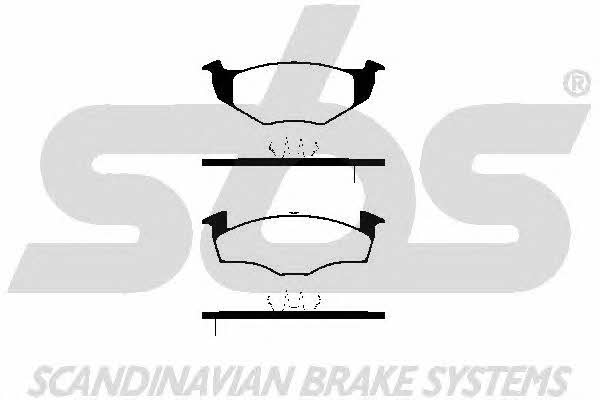 SBS 1501224733 Brake Pad Set, disc brake 1501224733