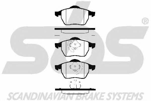 SBS 1501224734 Brake Pad Set, disc brake 1501224734