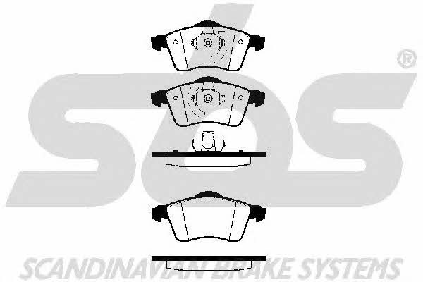 SBS 1501224736 Brake Pad Set, disc brake 1501224736