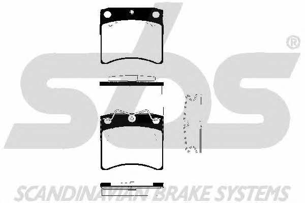 SBS 1501224738 Brake Pad Set, disc brake 1501224738