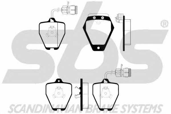 SBS 1501224744 Brake Pad Set, disc brake 1501224744