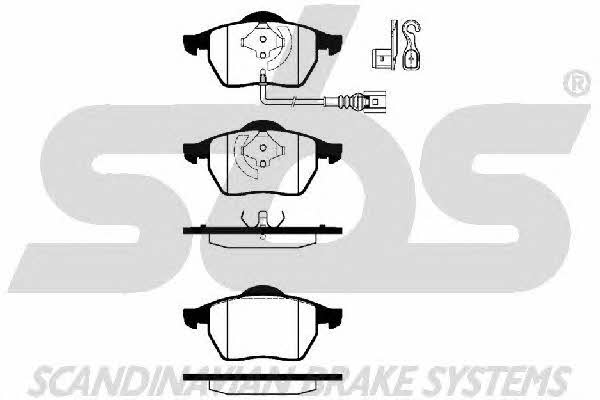 SBS 1501224757 Brake Pad Set, disc brake 1501224757