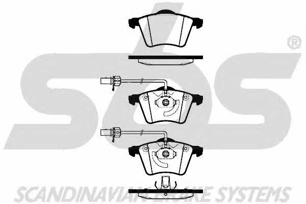 SBS 1501224763 Brake Pad Set, disc brake 1501224763
