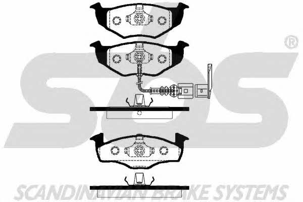 SBS 1501224778 Brake Pad Set, disc brake 1501224778