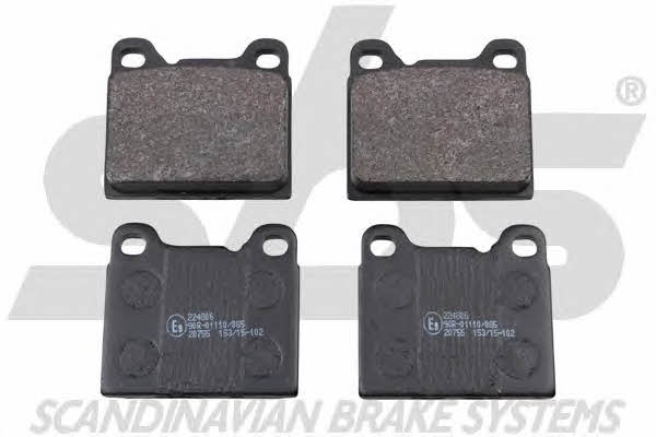 SBS 1501224806 Brake Pad Set, disc brake 1501224806