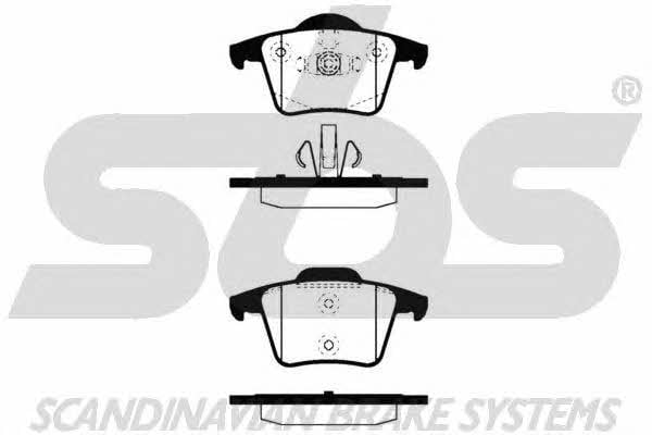 SBS 1501224825 Brake Pad Set, disc brake 1501224825