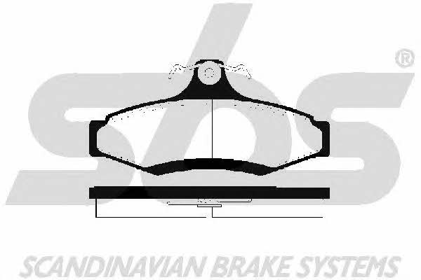 SBS 1501225003 Brake Pad Set, disc brake 1501225003