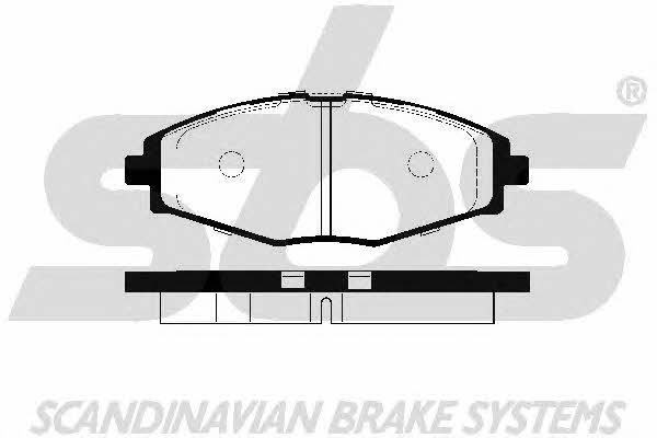 SBS 1501225004 Brake Pad Set, disc brake 1501225004