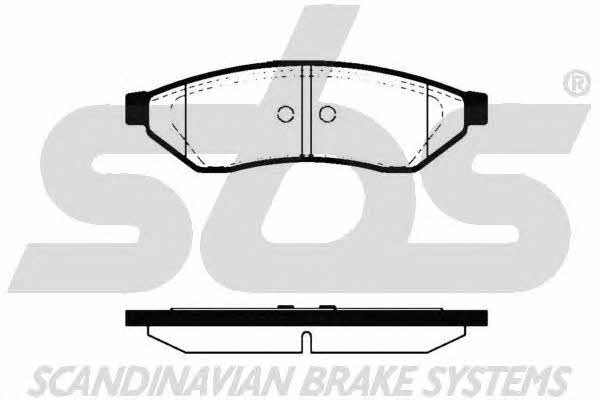 SBS 1501225006 Brake Pad Set, disc brake 1501225006