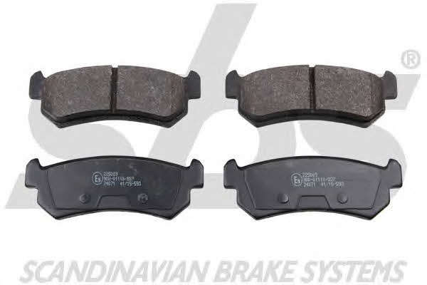 SBS 1501225009 Brake Pad Set, disc brake 1501225009