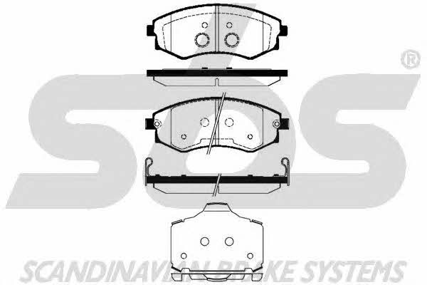 SBS 1501225010 Brake Pad Set, disc brake 1501225010