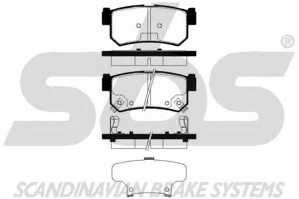 SBS 1501225011 Brake Pad Set, disc brake 1501225011