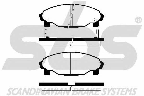 SBS 1501225109 Brake Pad Set, disc brake 1501225109
