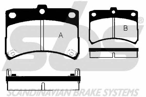 SBS 1501225113 Brake Pad Set, disc brake 1501225113