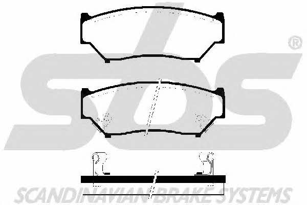 SBS 1501225208 Brake Pad Set, disc brake 1501225208