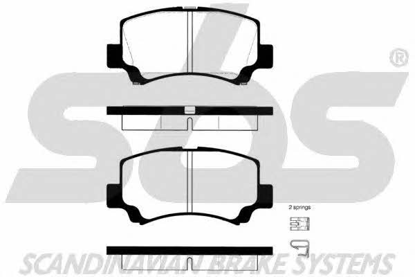 SBS 1501225210 Brake Pad Set, disc brake 1501225210