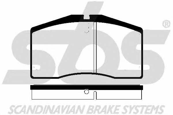 SBS 1501225606 Brake Pad Set, disc brake 1501225606