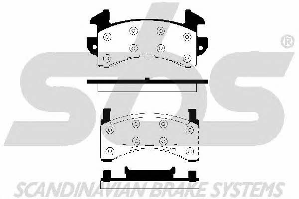 SBS 1501229201 Brake Pad Set, disc brake 1501229201