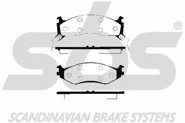 SBS 1501229306 Brake Pad Set, disc brake 1501229306