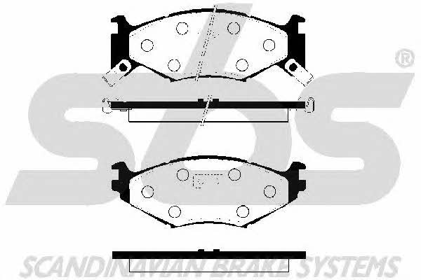 SBS 1501229307 Brake Pad Set, disc brake 1501229307