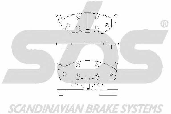 SBS 1501229309 Brake Pad Set, disc brake 1501229309