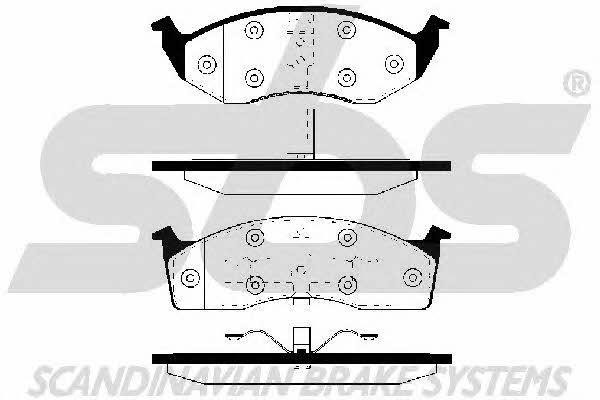 SBS 1501229311 Brake Pad Set, disc brake 1501229311