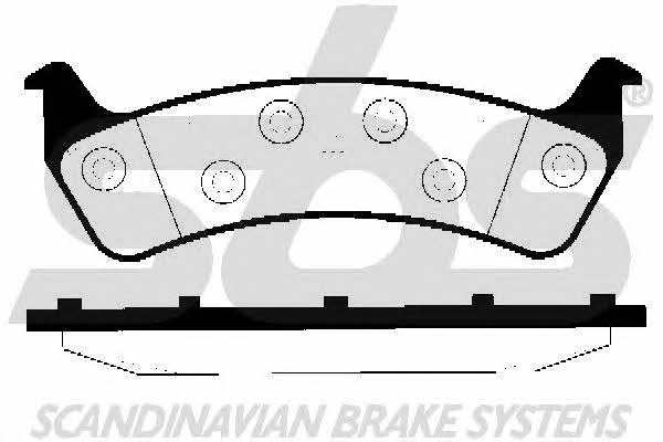SBS 1501229312 Brake Pad Set, disc brake 1501229312