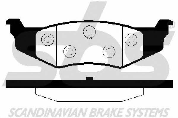 SBS 1501229314 Brake Pad Set, disc brake 1501229314