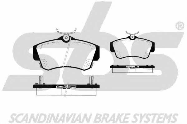 SBS 1501229316 Brake Pad Set, disc brake 1501229316