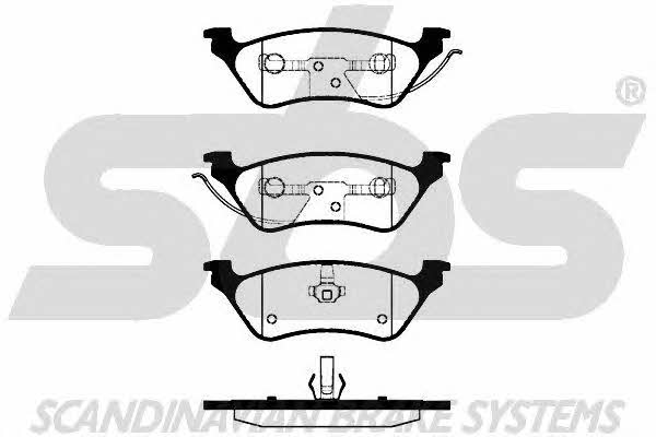 SBS 1501229321 Brake Pad Set, disc brake 1501229321