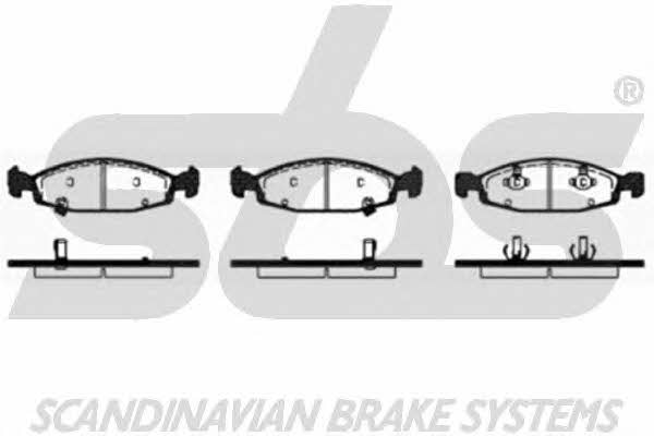 SBS 1501229322 Brake Pad Set, disc brake 1501229322