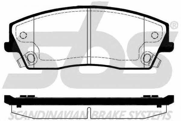 SBS 1501229325 Brake Pad Set, disc brake 1501229325