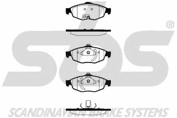 SBS 1501229327 Brake Pad Set, disc brake 1501229327