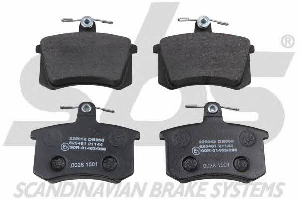 SBS 1501229952 Brake Pad Set, disc brake 1501229952