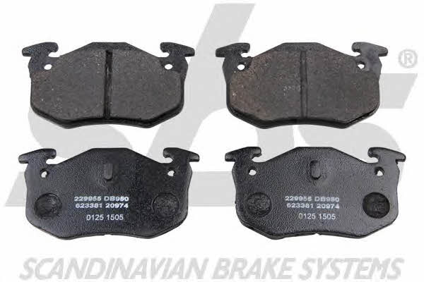 SBS 1501229955 Brake Pad Set, disc brake 1501229955