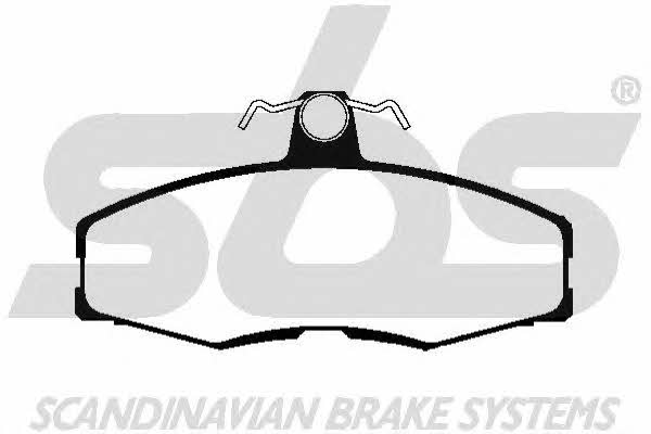 SBS 1501229958 Brake Pad Set, disc brake 1501229958