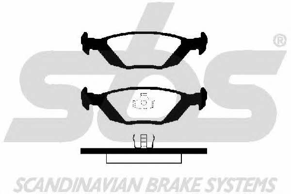 SBS 1501229959 Brake Pad Set, disc brake 1501229959