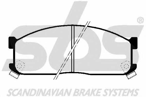 SBS 1501229961 Brake Pad Set, disc brake 1501229961