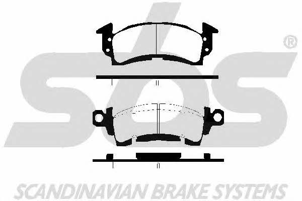 SBS 1501229965 Brake Pad Set, disc brake 1501229965