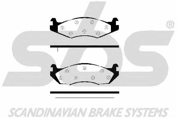 SBS 1501229966 Brake Pad Set, disc brake 1501229966
