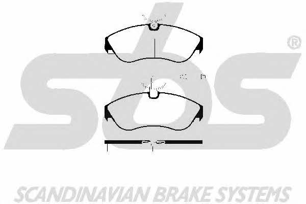 SBS 1501229975 Brake Pad Set, disc brake 1501229975
