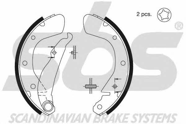 SBS 18492736539 Parking brake shoes 18492736539