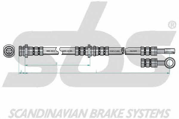 SBS 1330854819 Brake Hose 1330854819