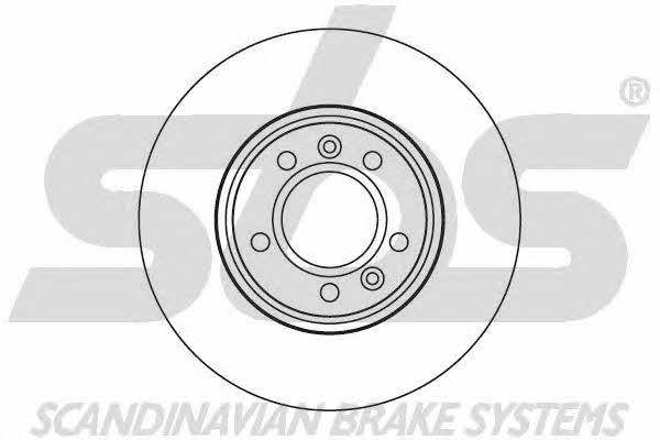 SBS 1815343727 Front brake disc ventilated 1815343727