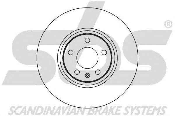 SBS 18153447100 Front brake disc ventilated 18153447100