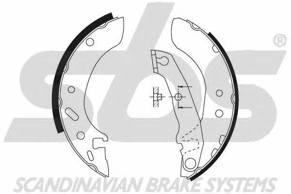 SBS 18492725586 Brake shoe set 18492725586