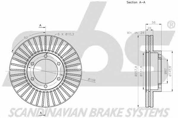 SBS 1815203535 Brake disc 1815203535
