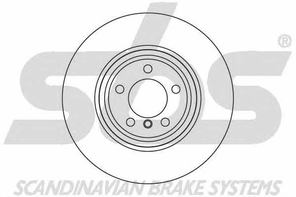 SBS 1815341560 Front brake disc ventilated 1815341560