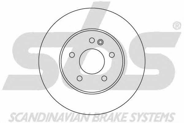 SBS 1815343347 Front brake disc ventilated 1815343347
